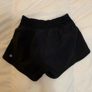 Black lululemon shorts size 4